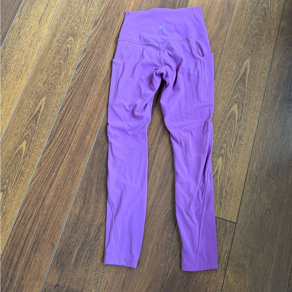 Lululemon Align High-Rise Pant 25" Pocket Size 4 Vivid Plum - Picture 2 of 4